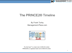 The PRINCE2® Timeline