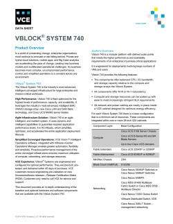 Vblock System 740 Data Sheet