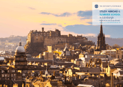 Study Abroad brochure - University of Edinburgh
