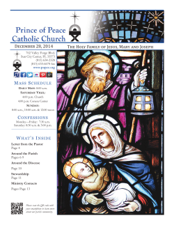 Parish Bulletin - Prince of Peace Catholic Church