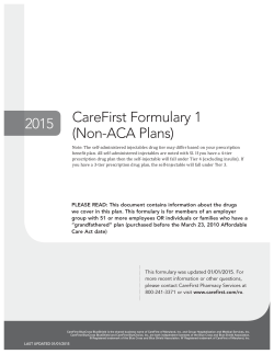 CareFirst Formulary 1 (Non