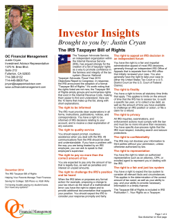 print the current issue - OC Financial Management