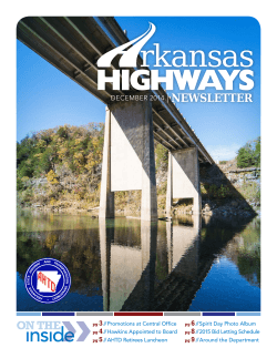 December - Arkansas State Highway and Transportation Department