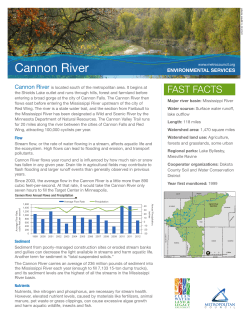 Cannon River Fact Sheet