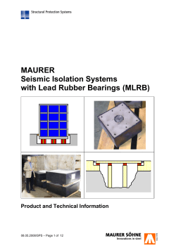 MAURER Seismic Isolation Systems with Lead Rubber Bearings