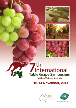 e-Proceedings - 7th International Table Grape Symposium