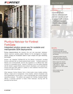 Pluribus Netvisor for Fortinet FortiGate