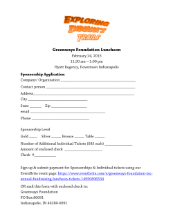 2015 Luncheon Registration Form