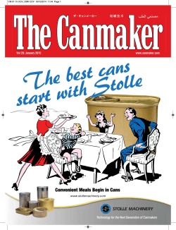 Vol 28: January 2015 www.canmaker.com