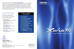 Xario XG: Simply More Intelligent Ultrasound Brochure