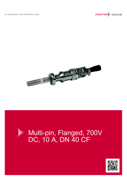 Multi-pin, Flanged, 700V DC, 10 A, DN 40 CF