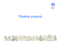 Presentation on Pipeline Projects, ‎pdf 0.1 MB