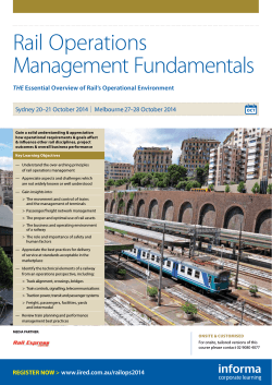 Rail Operations Management Fundamentals