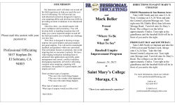 Mark Beller Saint Mary's College Moraga, CA