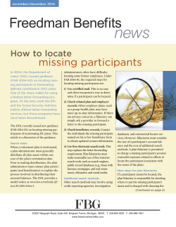 View Current Newsletter - Freedman Benefits Group
