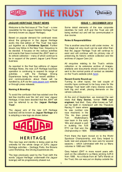 JAGUAR HERITAGE NEWS - Jaguar XJ13