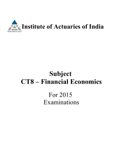 Financial Economics - the Institute of Actuaries of India