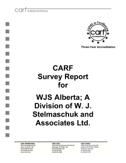 WJS AB CARF Survey Sept 14 AB