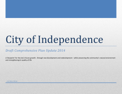 Comprehensive Plan Update, 09-05-2014