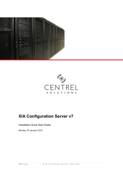 Quick Start Guide - CENTREL Solutions