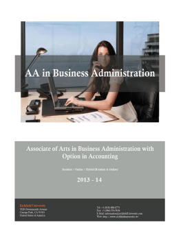 AA Degree with Accounting