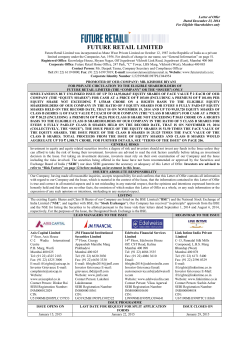 FUTURE RETAIL LIMITED