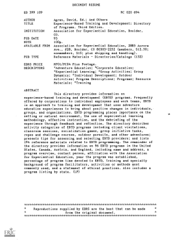 AVAILABLE FROM RC 020 694 Agran, David, Ed.