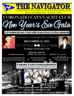 Dec NAV (2) - Coronado Cays Yacht Club