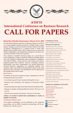 ATIS'15 International Conference on Business