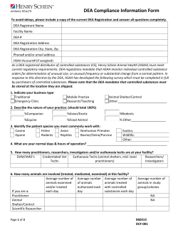 DEA Compliance Information Form