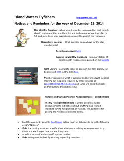 December 29 th Weekly Reminders & Notes
