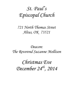 Christmas Eve Service - St Paul's Episcopal Church