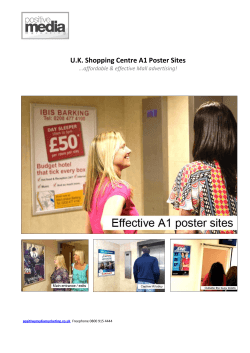 U.K. Shopping Centre A1 Poster Sites
