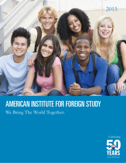 to PDF - American Institute For Foreign Study