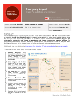 Population movement - International Federation of Red Cross and
