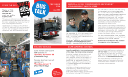 December Bus Talk