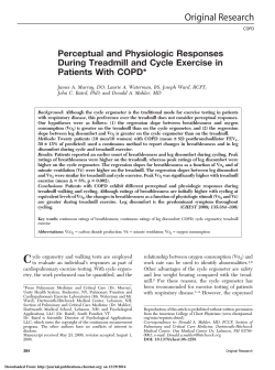 Perceptual and Physiologic Responses During Treadmill and Cycle