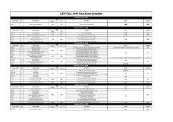 CEIT Final Exam Schedules
