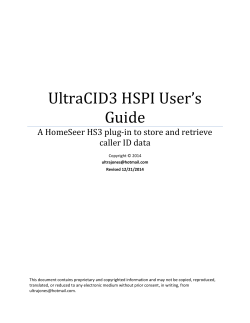 UltraMon HSPI User's Guide