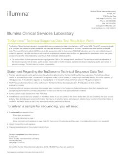 Illumina Clinical Services Laboratory