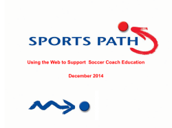 Using the Web to Support Soccer Coach