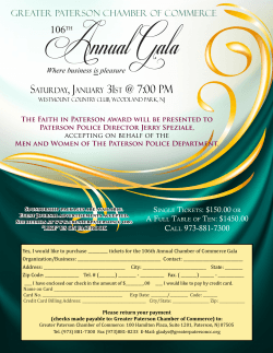 Gala Reservation - Greater Paterson Chamber of Commerce