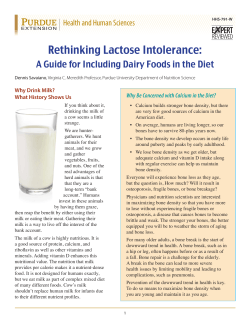 Rethinking Lactose Intolerance: A Guide for