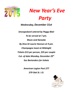 New Year's Eve -2014 - American Legion Post 277