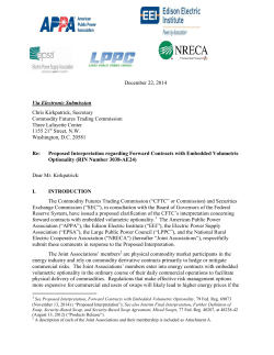 EPSA Files Joint Comments with APPA, EEI, LPPC, and NRECA on