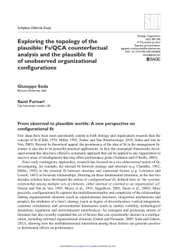 Exploring the topology of the plausible: Fs/QCA counterfactual