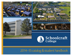 Schoolcraft College 2014–2015 Catalog