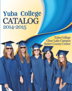2014-2015 - Yuba College - Yuba Community College District