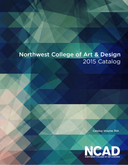 the 2015 NCAD Catalog