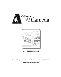 2014-2015 CATALOG - College of Alameda